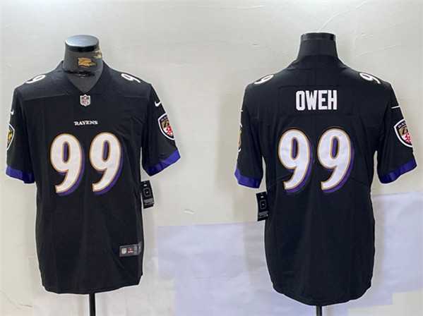 Men%27s Baltimore Ravens #99 Jayson Oweh Black Vapor Limited Limited Football Jersey->washington capitals->NHL Jersey